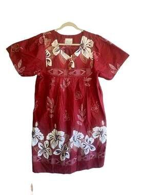 Essentials Floral Print Patio House Dress with Pockets